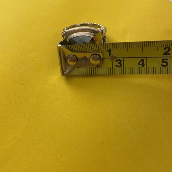 Authentic David Yurman Albion Hematite Sterling Silver Ring excellent condition - Picture 9 of 10